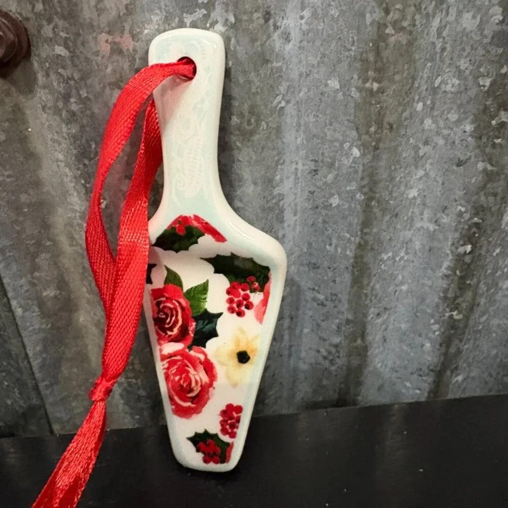 The Pioneer Woman Christmas Tree Bowl Pie Server Trinket Dish Set - Picture 4 of 4